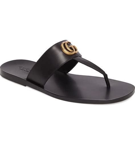 gucci gg sandals black|gucci sandals nordstrom.